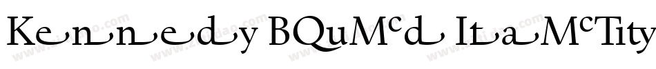 Kennedy Bold Italic GD字体转换